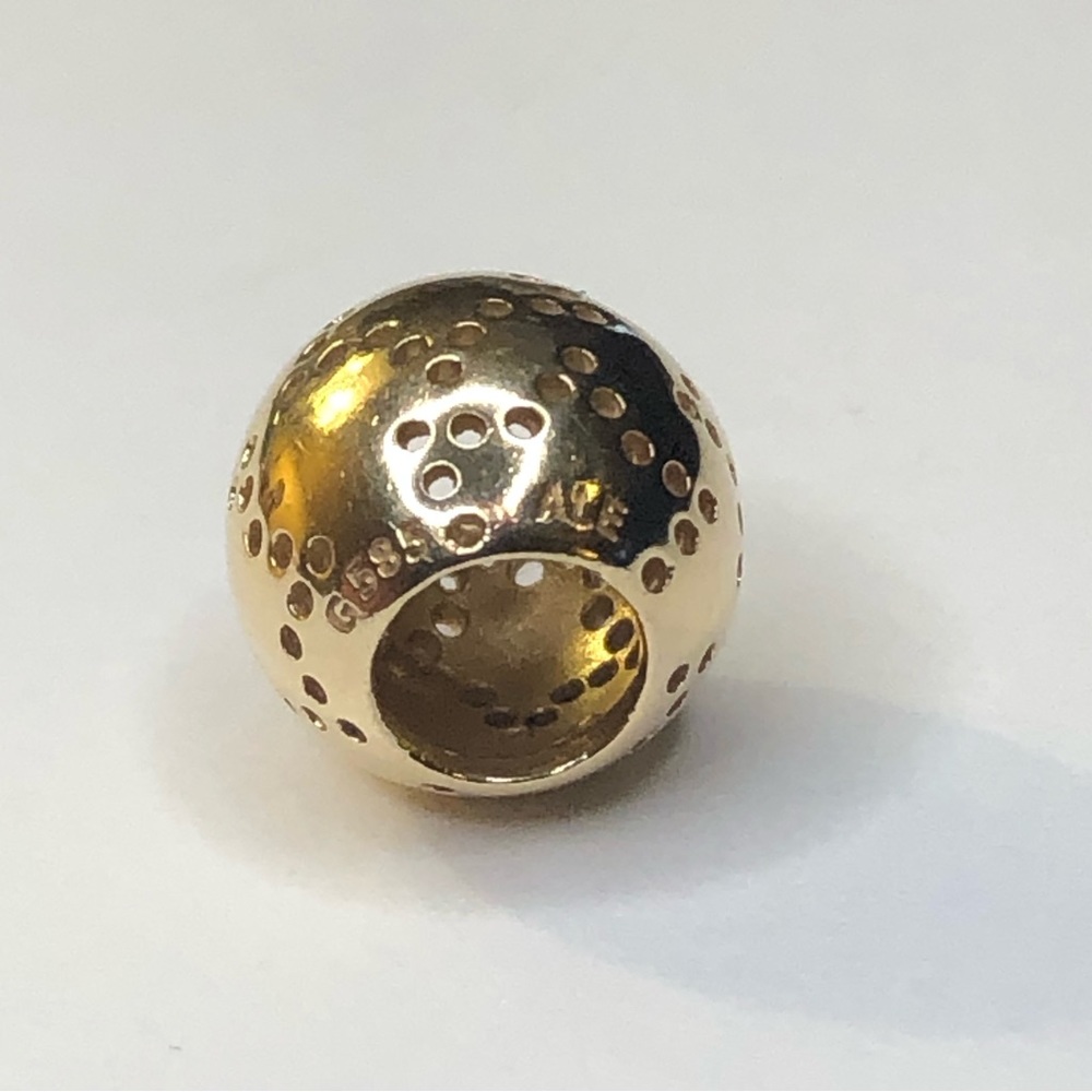 Retired Pandora Solid 14k Starlite Charm G585 Ale